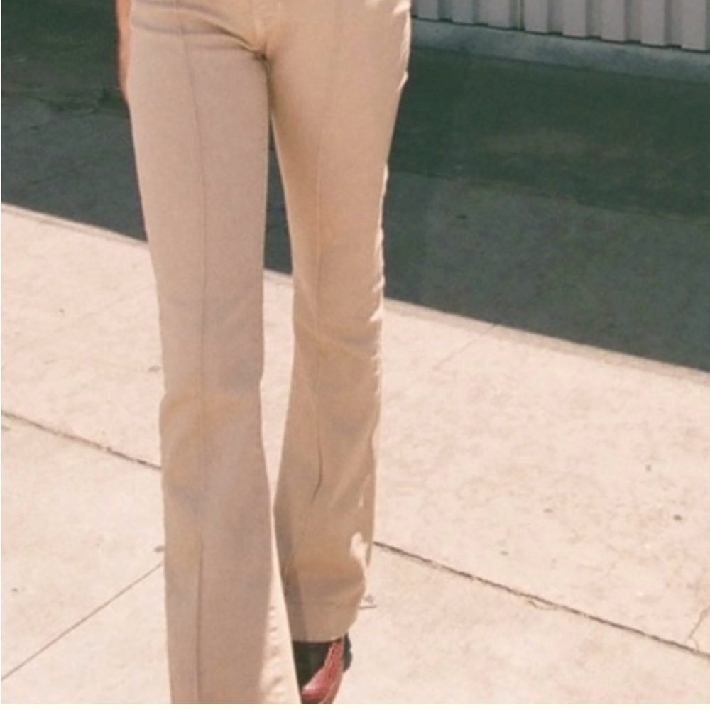 REVICE denim Tan Venus star Flare Jeans